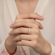 two-line-round-band-ring-rose-gold-fdwb11382-0.25ct-model